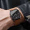 Fashion Square Men Quartz Watch Minimalist Leather Strap Wrist Watch 3