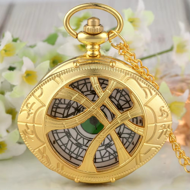 Gift Necklace Chain Pendant Old Clock Quartz Pocket Watch For Men And Women 3