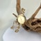 Elegant Ladies Quartz Watch, Round Alloy Case, Arabic Numeral Dial, Leaf-Shaped Diamond-Studded Bracelet