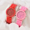 Elegant Fashion Watch Set For Women Luxury Alloy Silicone Strap Quartz Men Watches 3