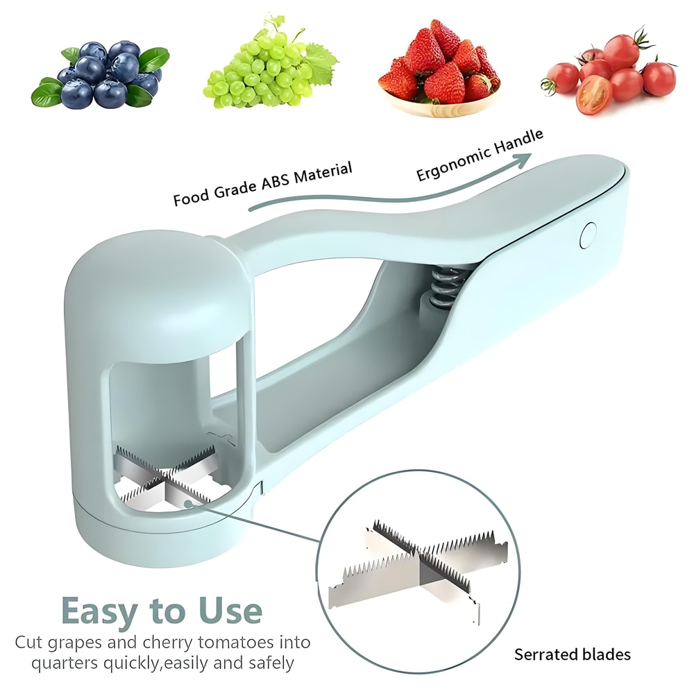 Grape Slicer Stainless Steel Grape And Tomato Cutter Fruit Salad Tool 3