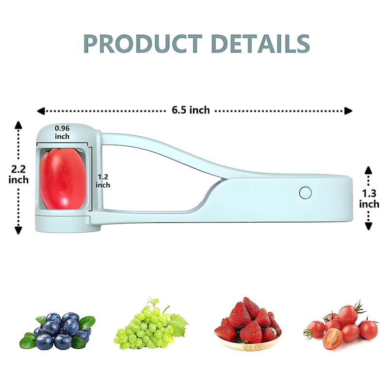 Grape Slicer Stainless Steel Grape And Tomato Cutter Fruit Salad Tool 5
