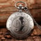 Large Quartz Pocket Watch Trendy Bronze Retro Flip Watch 5