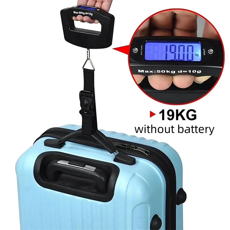 Portable Scale Digital LCD Display 110lb50kg Electronic Luggage Hanging Suitcase Travel Weighs Bagg 1
