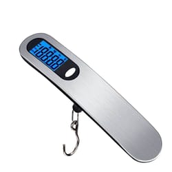 small portable scale, digital lcd display, electronic hanging scale, travel weighs suitcase baggage fishing