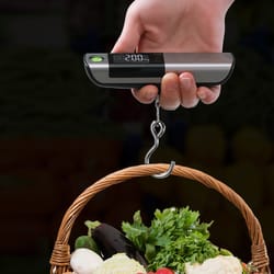 portable mini hook weighing, high precision luggage weighing device, portable electronic scale with rule