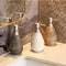 Creative Retro Style Ceramic Push Type Soap Dispenser With Pump Hand Soap Bottle Bathrooms Kitchens 4