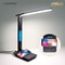 Wireless Charging LED Desk Lamp Calendar Temperature Display Eye Protect Study Light Alarm Clock Ta 6