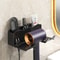 Hair Dryer Storage Rack, Wall Mounted Bracket for Bathroom, Non Perforated Air Duct Hanging Rack