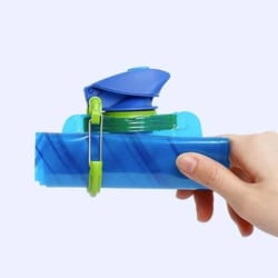 flexible reusable travel water bottle, soft flask, plastic water pouch