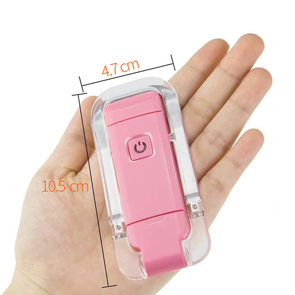 Mini LED Clip Light, Small Night Light, USB Charging, Adjustable Brightness