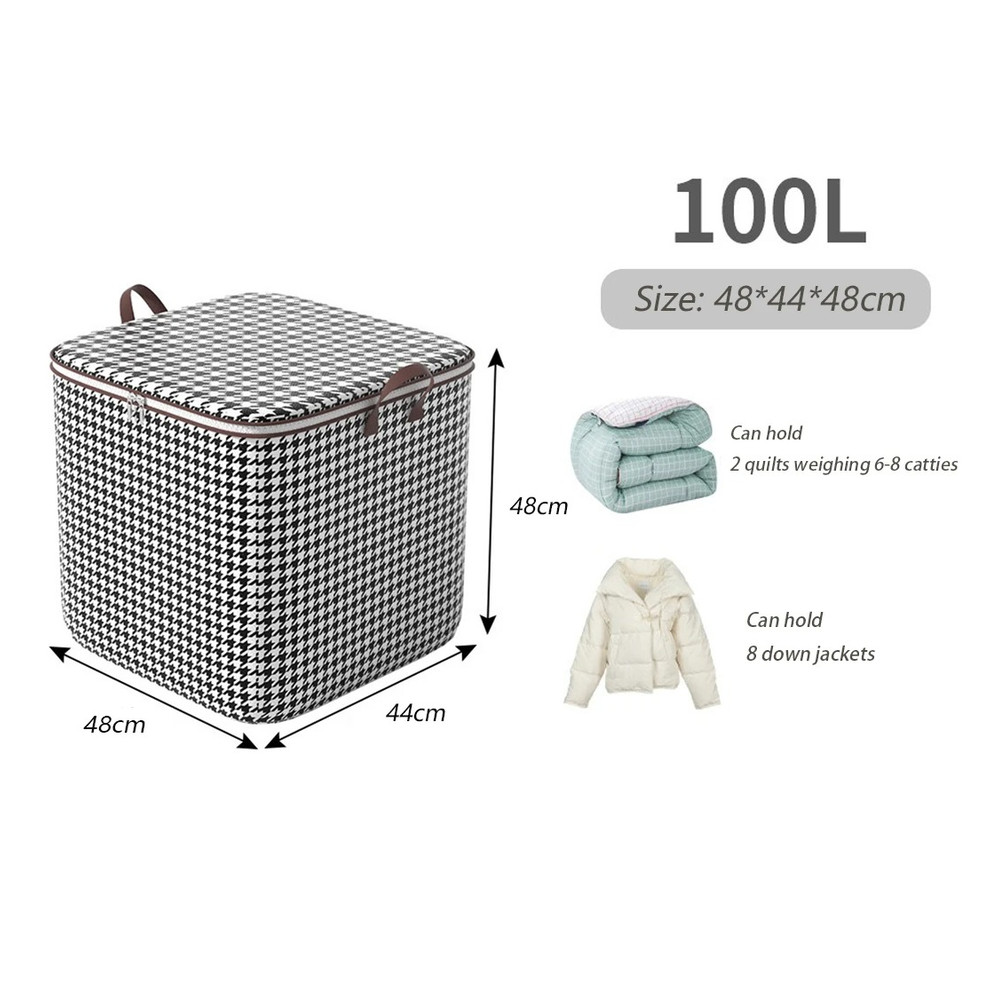 Fold able Clothes Organiser, Large Capacity Quilt, Tote Bag, Moving Box, Dust proof Home, Clothes Storage Bags Wardrobe