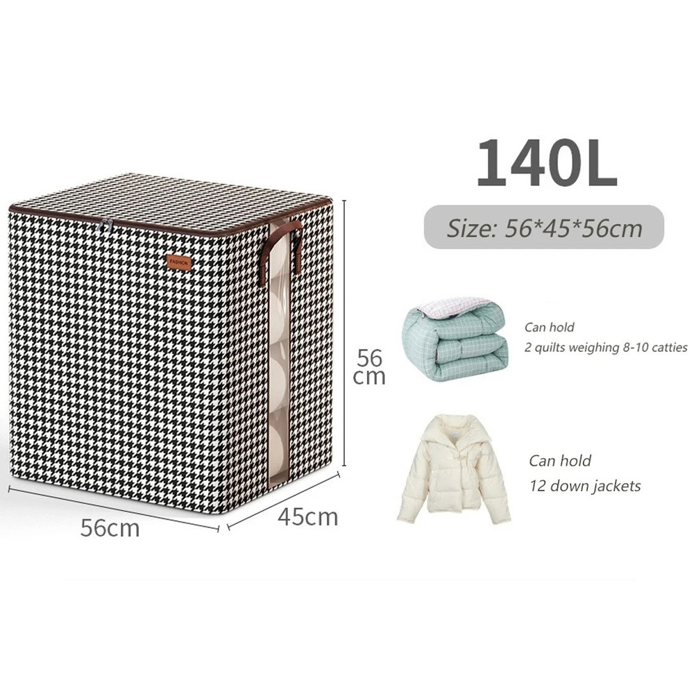 Fold able Clothes Organiser, Large Capacity Quilt, Tote Bag, Moving Box, Dust proof Home, Clothes Storage Bags Wardrobe