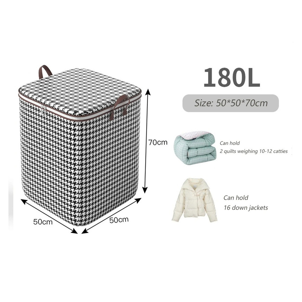Fold able Clothes Organiser, Large Capacity Quilt, Tote Bag, Moving Box, Dust proof Home, Clothes Storage Bags Wardrobe