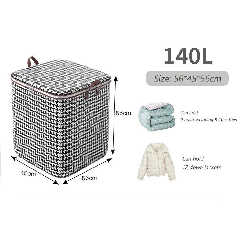 Fold able Clothes Organiser, Large Capacity Quilt, Tote Bag, Moving Box, Dust proof Home, Clothes Storage Bags Wardrobe