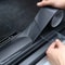 Carbon Fiber Sticker Paste, Anti Scratch Waterproof Film, Matte Black Nano Sticker for Car Threshold Protection