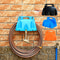 Wall Mounted Garden Irrigation Hose Pipe Hanger Storage Holder, Plastic Rack Tap Watering Hose Organiser Pipe