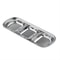 Stainless Steel 3compartment Dip Tray BBQ Seasoning Sauce Tray Restaurant Cutlery For Sauces Spice 1
