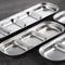 Stainless Steel 3compartment Dip Tray BBQ Seasoning Sauce Tray Restaurant Cutlery For Sauces Spice 3