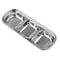 Stainless Steel 3compartment Dip Tray BBQ Seasoning Sauce Tray Restaurant Cutlery For Sauces Spice 4