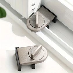 sliding window safety lock, adjustable safety lock, aluminium alloy anti-theft children window lock