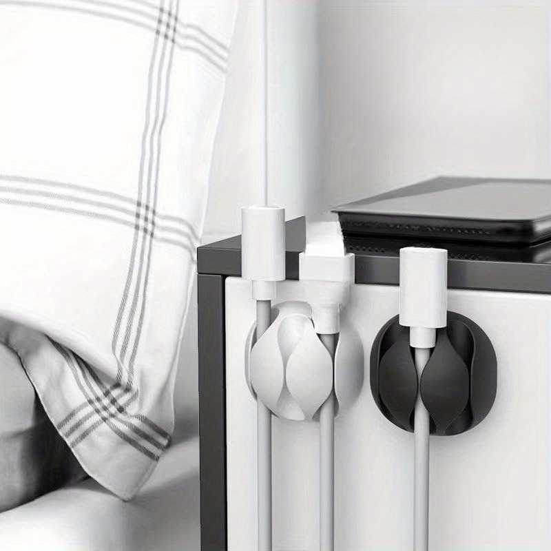 Desktop Wire Organiser Simple Wire Winder USB Cable Fixer Mouse Clamp Sorter 3