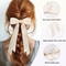 Satin double-layer ribbon bow hair clip for girls, high-end hair clip for daily or holiday hairstyle accessories