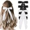 Satin double-layer ribbon bow hair clip for girls, high-end hair clip for daily or holiday hairstyle accessories
