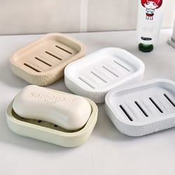 double layered soap box, waterproof, portable travel-friendly case, compact container for outdoor adventures