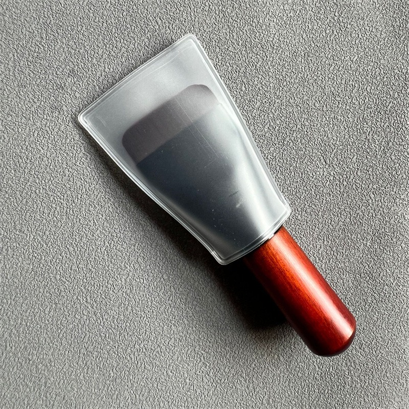 Ultra Thin Foundation Brush with Wooden Handle, Nylon Bristles for All Skin Types