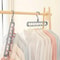Multi functional folding clothes storage hanger, household dormitory clothes hanging hanger, folding clothes storage