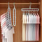 Multi functional folding clothes storage hanger, household dormitory clothes hanging hanger, folding clothes storage