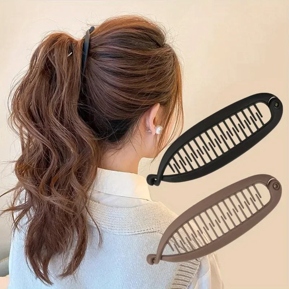 Modern Style Fish Tail Hair Pin Plastic Material For Daily Styling And Gifts 0
