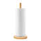 Kitchen Wooden Roll Paper Towel Holder, Bathroom Tissue Vertical Stand, Disposable Paper Pot Storage Accessories