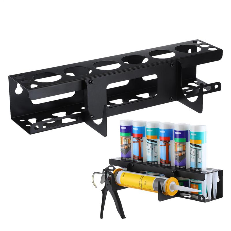 Wall Mounted Metal Tube Holder, Grease Tube Rack, Caulking Tool Organiser