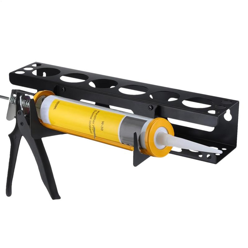 Wall Mounted Metal Tube Holder, Grease Tube Rack, Caulking Tool Organiser