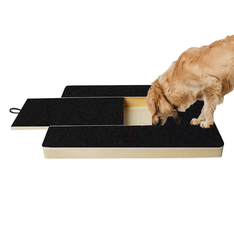 Adjustable Dog Nail File Board Wooden Scratching Board for Pet Grooming, Safe Nail Trimming Self Scratcher Toy