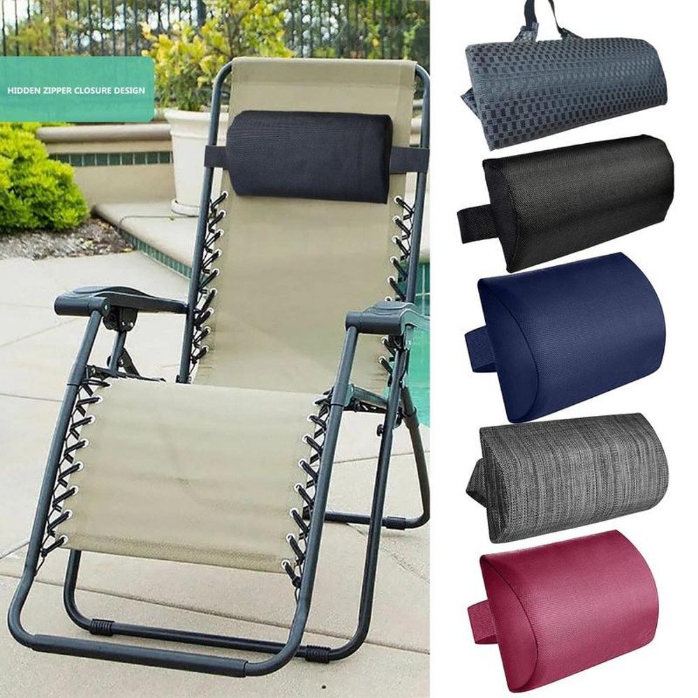 Pool Lounge Chair Pillow Universal Removable Ledge Lounger Pillow With Strap Camp Terrace Lounge Ch 1