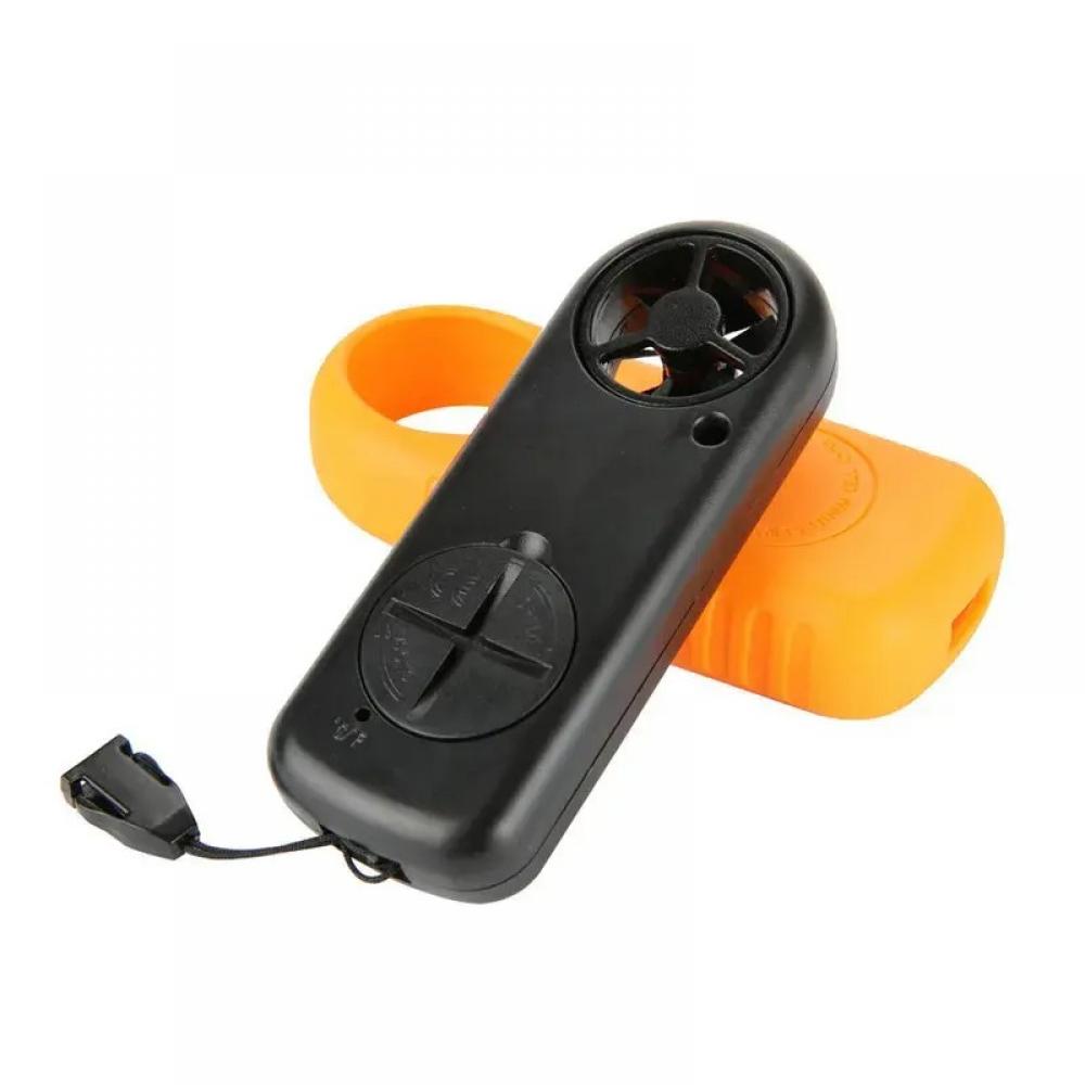 Pocket Digital Anemometer Wind Speed Meter Temperature Tester Lcd Back Light Display 4