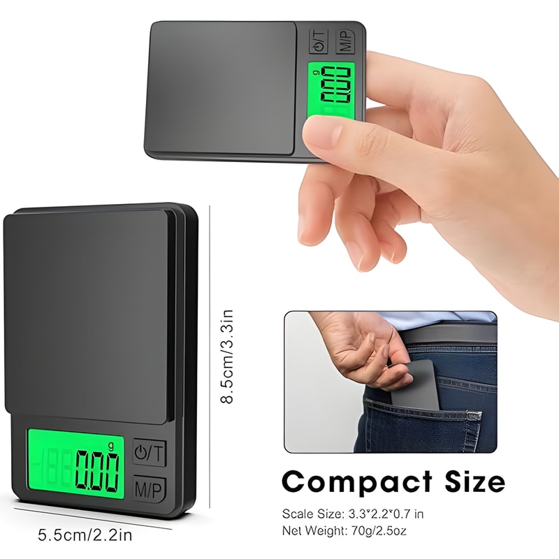 Precision Pocket Scale Digital Gram, Ounces, Mini Scale for Travel