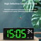 Voice Control Digital Alarm Clock Temperature Display Dual Alarm Snooze LED Desk Watch 1