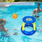 Floating Inflatable Ring Game, Water Party Basketball Hoop, Interactive Beach Fun Toy