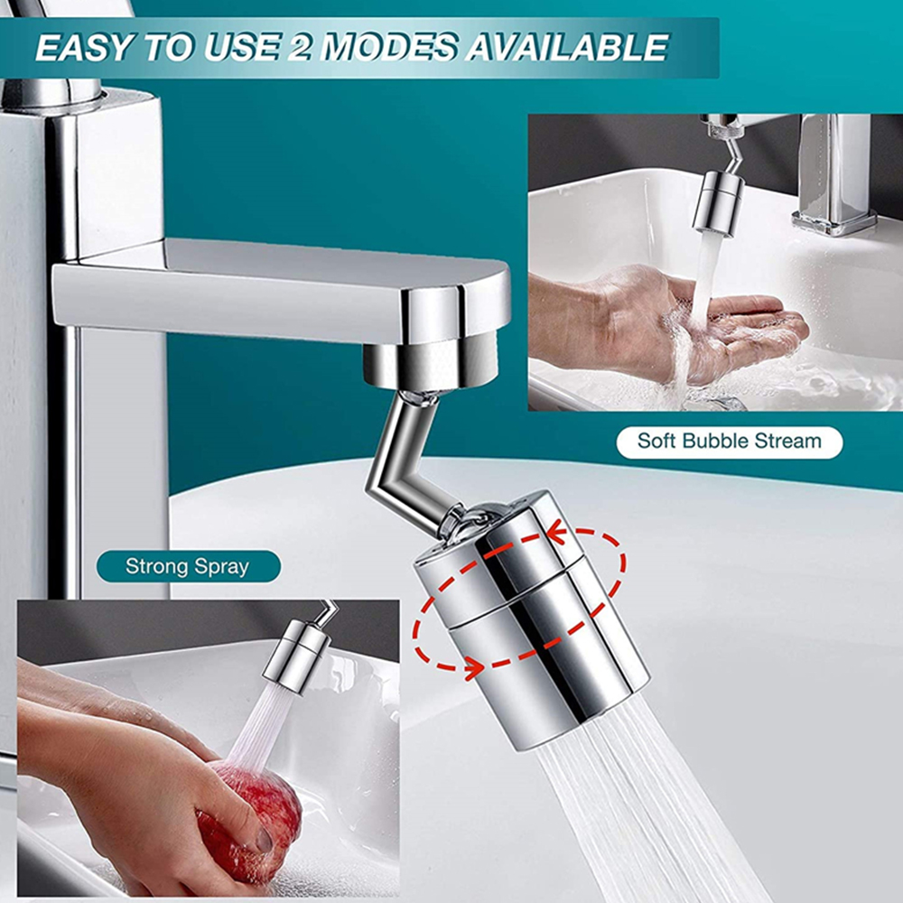 Rotatable Kitchen Faucet Aerator Nozzle Extender Saving Water Sprayer