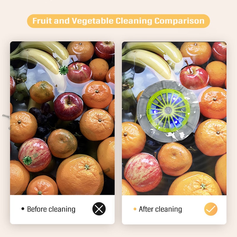 Waterproof Electric Fruit and Veggie Purifier, Food Cleaner Machine