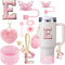 Cup Accessory Set For Stanley Butterfly Straw Cover Cap Silicone Boot Charm Initials Sticker Spill 9