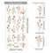 Flowers Wall Stickers Child Water Colour Bedroom Decor Living Room Home Art Eco Friendly Removable 11