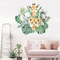 Cartoon Cute Smiling Face Wall Sticker Lion Giraffe Elephant Leaf Rainbow Decor For Kids Room Bedro 2