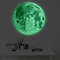 Hot Sale Luminous Moon Wall Sticker Glow In The Dark Wallpaper Fluorescent PVC Decals Kids Room Wal 3
