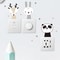Colour Cute Smile Cartoon Animals, Switch Stickers for Wall, Kids Room Baby Nursery Room, Wall Decals Stars Home Decor