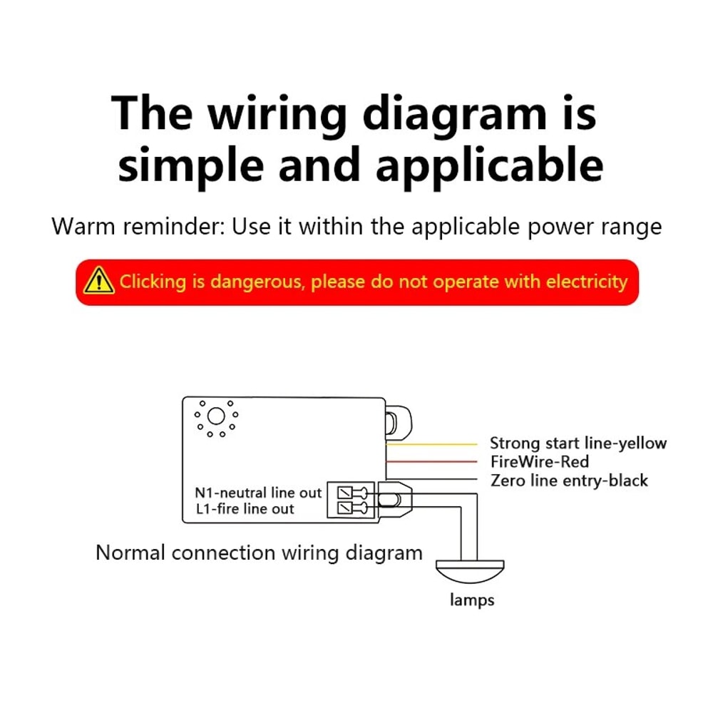 Infrared Body Motion Sensor Switch Auto LED Lamp Control Smart Home Lighting Adjustable Delay Timer 3